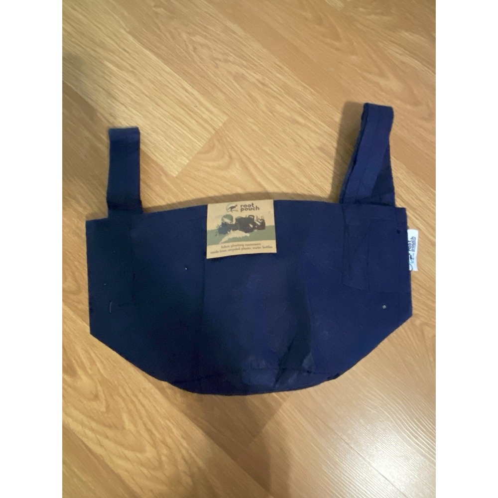 Root Pouch Grow Bag 3 Gallon Fabric Planting Container Navy Blue With‎ Handles